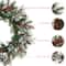 Glitzhome® 24" Christmas Pinecone, Leaf & Berry Wreath
